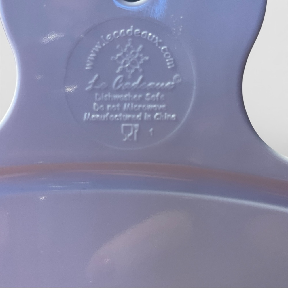 Le Cadeaux Blue Rooster Melamine Cutting Cheese Board Charcuterie Serving Handle - Picture 4 of 8